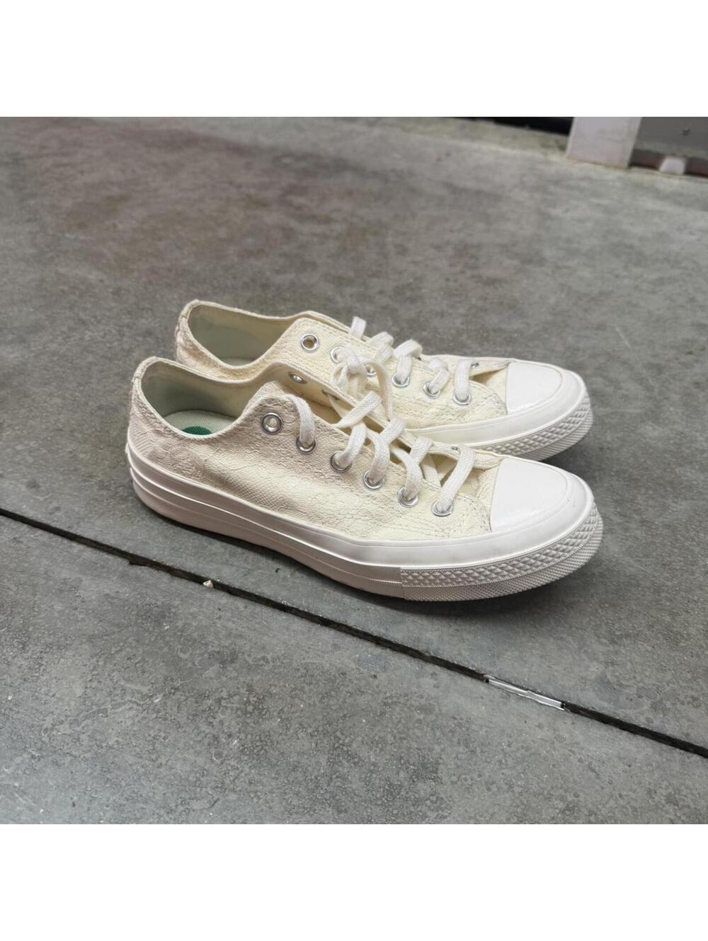 converse chuck taylor 70 ox low vintage lace flower shoes size 8 WOMENS - Picture 2 of 6